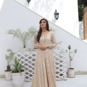 Vintage Pearl-Ivory long Frok