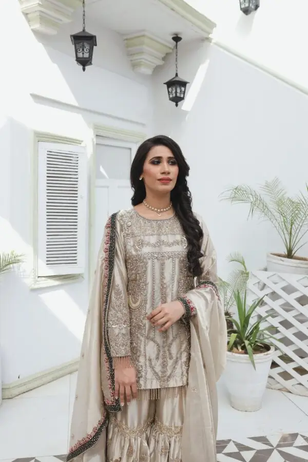 Noor-e-Zar – Handcrafted Bridal Gharara - Image 2