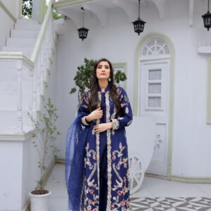 Midnight Bloom Embroidered Set