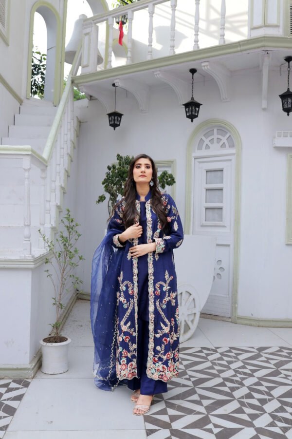 Midnight Bloom Embroidered Set
